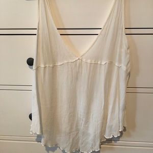 Free people white loose tank